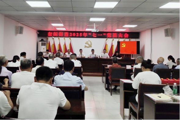 奎阁街道召开“七一”党员大会