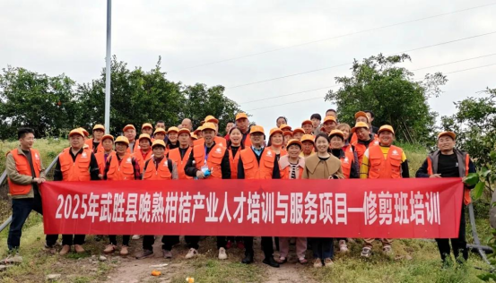 技能培训强根基 科技赋能促丰收——武胜县开展晚熟柑桔产业人才培训与服务项目技术工人修剪培训